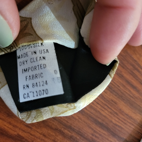 Harley Davidson Silk Tie Cream and nude Ralph Marlin & Co - Picture 6 of 12